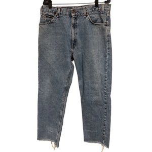 VTG 1997 Orange Tab Levis Jeans - 505 - 36x30 - Raw Hem